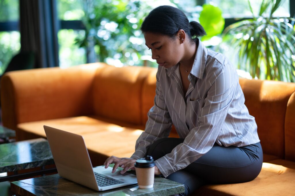 cinematic image of people working in a start up business.