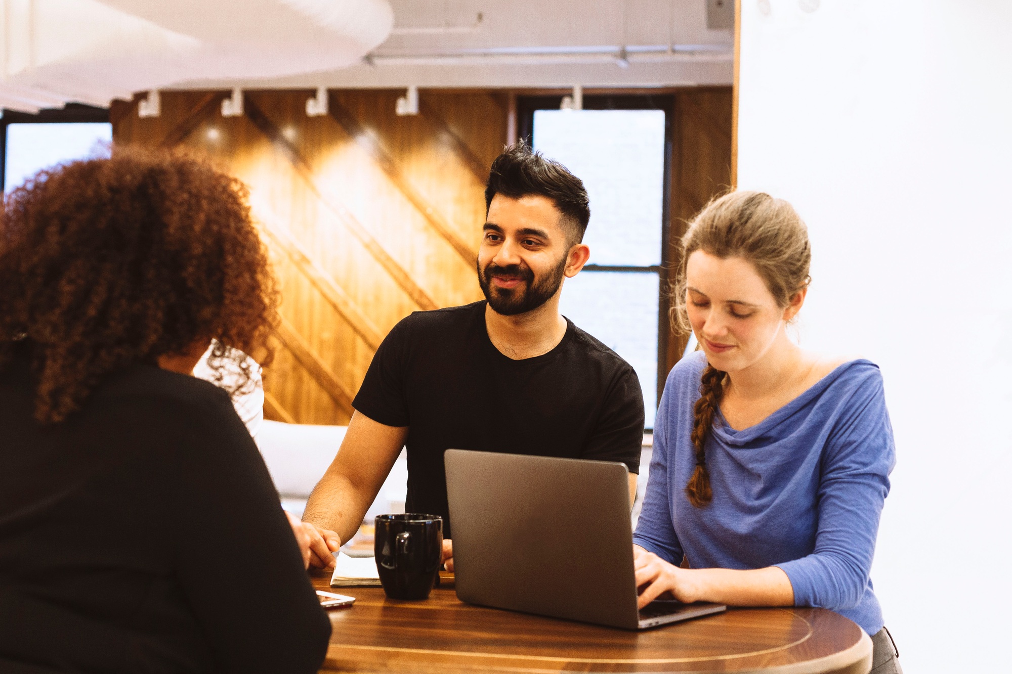 Coworkers in a startup atmosphere